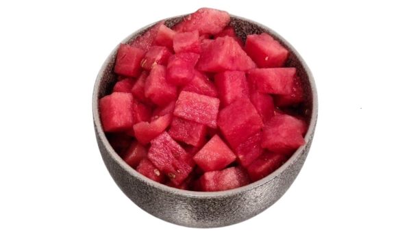 Gesneden watermeloen in een schaaltje